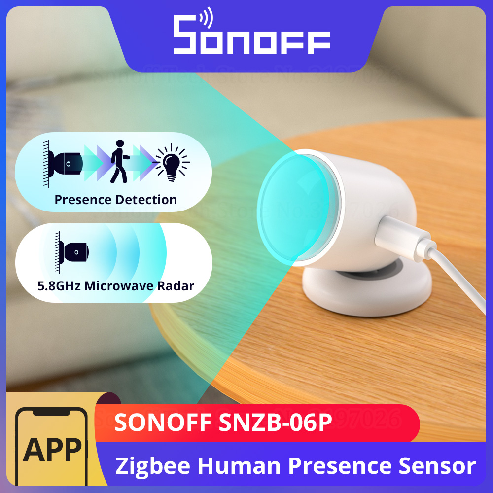 Sonoff Basic Switch - SONOFF SNZB-06P زيجبي مستشعر الوجود البشري