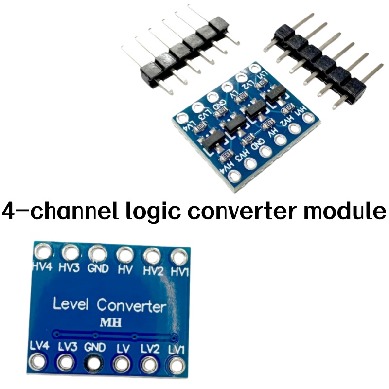 Level Shifter 3.3V - وحدة محول المستوى المنطقي ذات 4