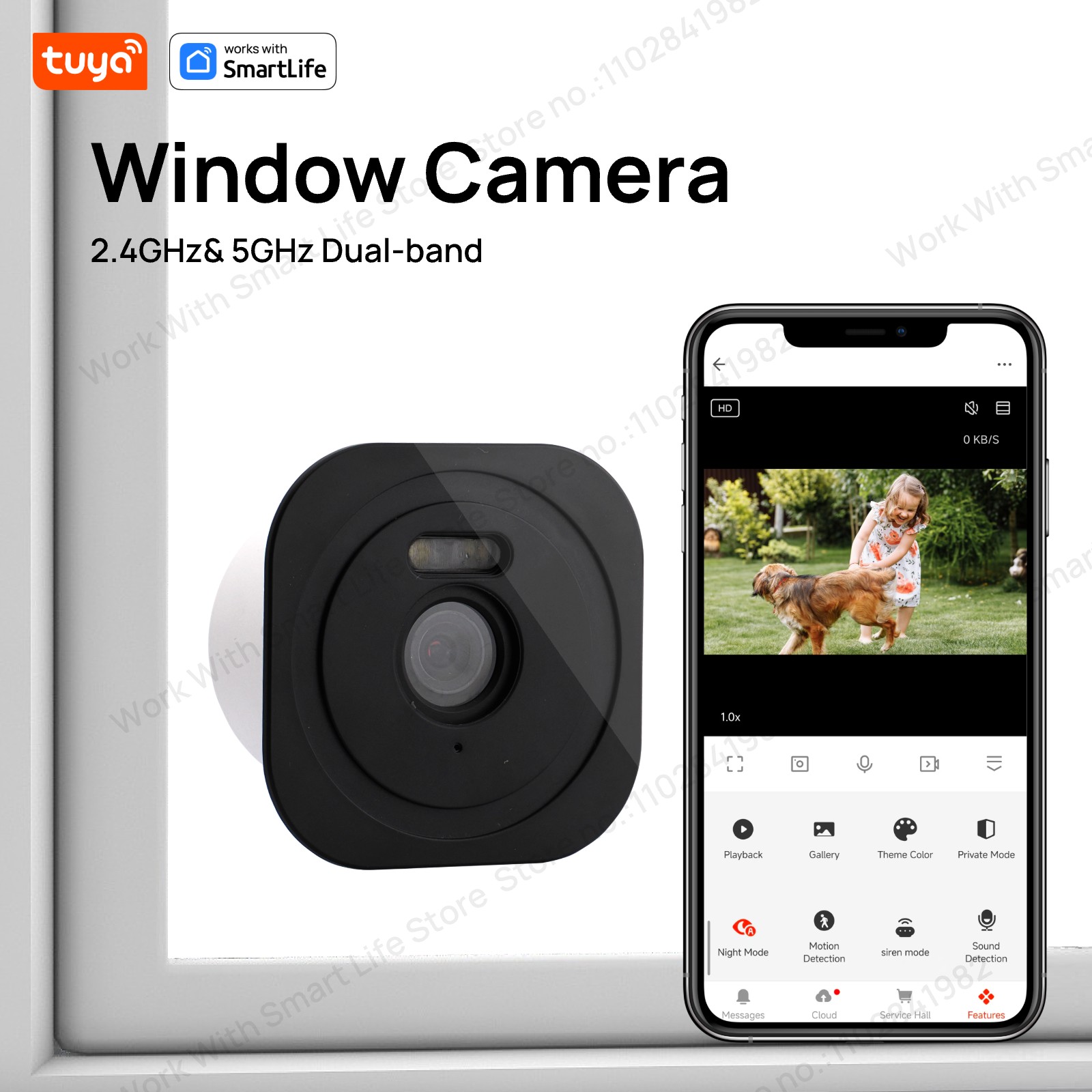 Eufy Camera E220 - كاميرا نافذة Tuya 3MP 2K، 2.4