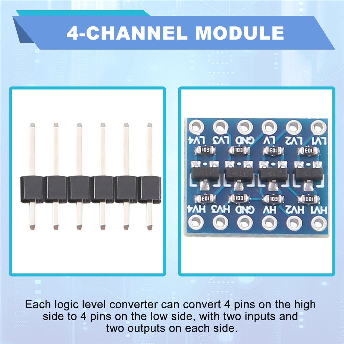 Level Shifter 3.3V - AT42 10 قطع محول مستوى منطقي