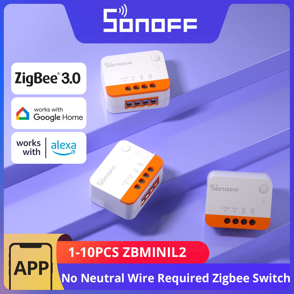 Sonoff Basic Switch - 1-10 قطع من مفتاح SONOFF ZBMINIL2