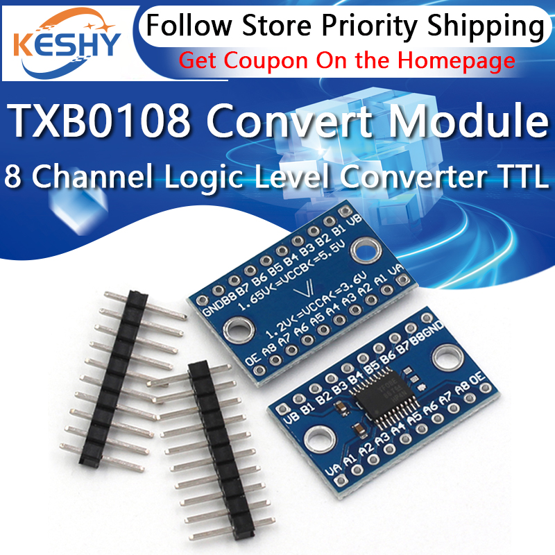 Level Shifter 3.3V - 3.3 فولت 5 فولت TXS0108E 8