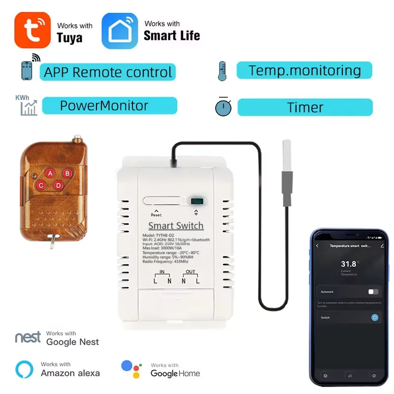 Tuya Wifi 16A/20A مفتاح درجة ا - مراجعة Sonoff Basic Switch وسعره