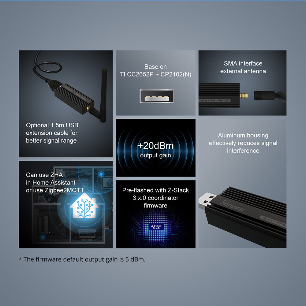 بوابة زيجبي 3.0 من SONOFF، دون - مراجعة Zigbee Coordinator Stick وسعره
