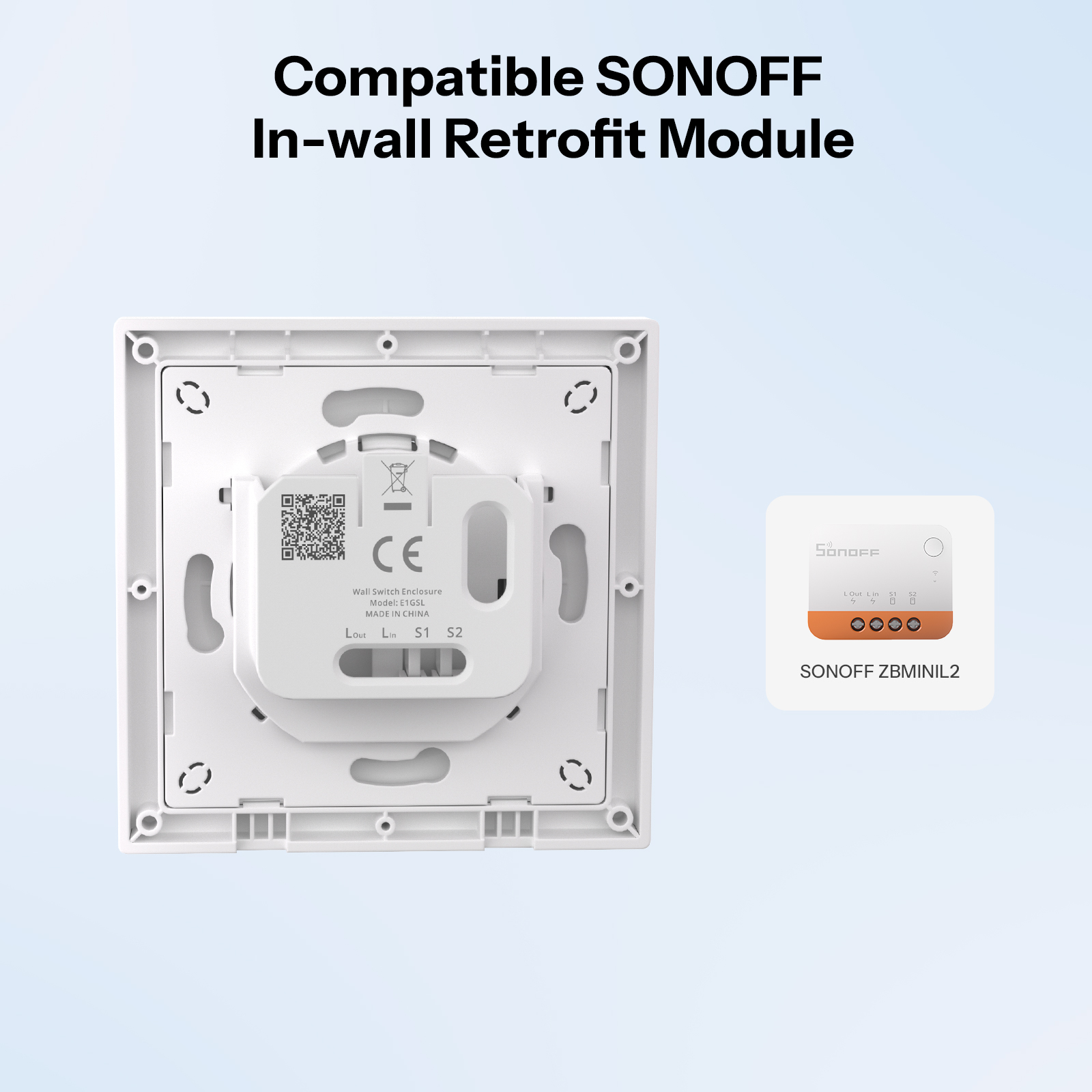 غلاف مفتاح الجدار SONOFF E1GSL - مراجعة Sonoff Basic Switch وسعره