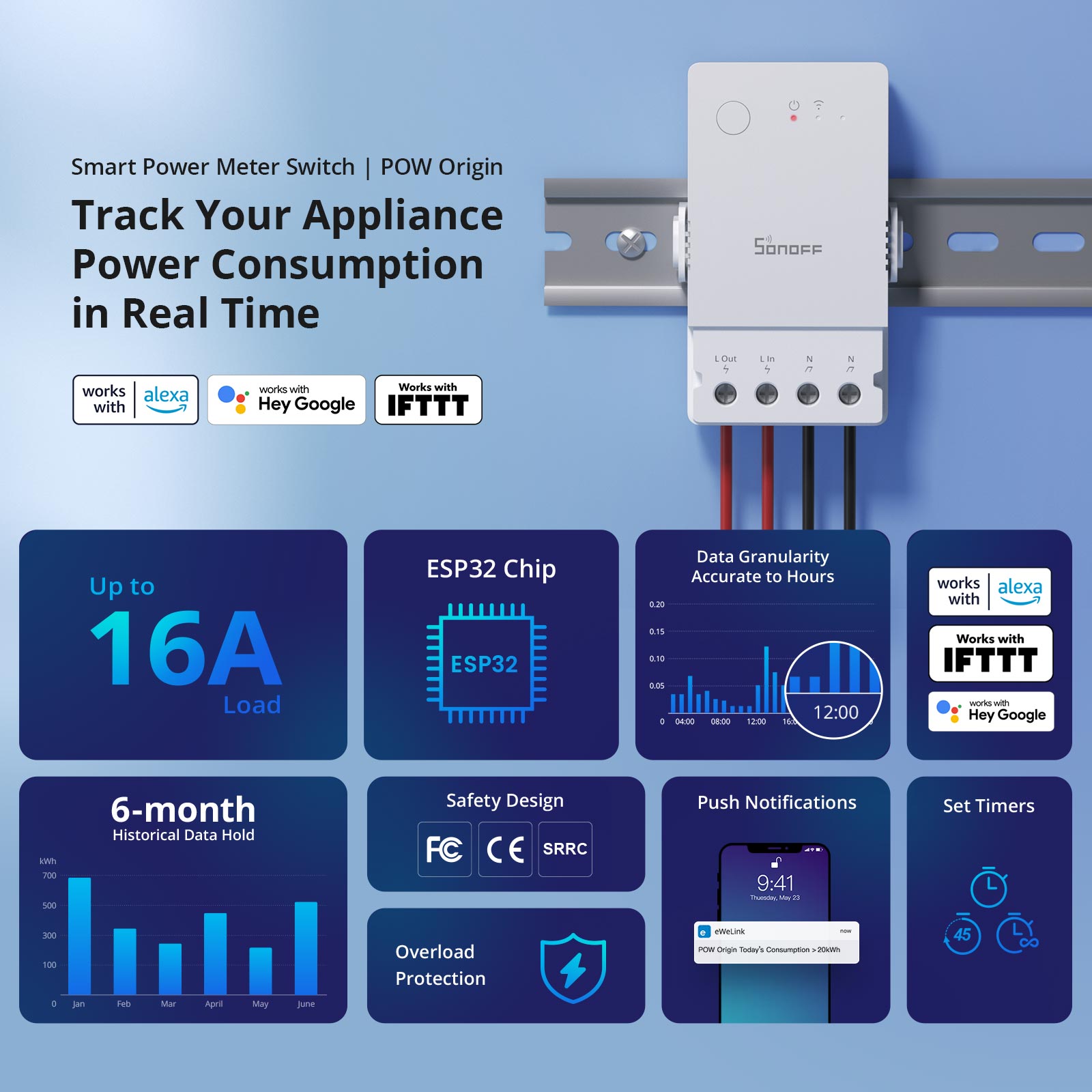 SONOFF POW Origin Powr316 مفتا - مراجعة Sonoff Basic Switch وسعره