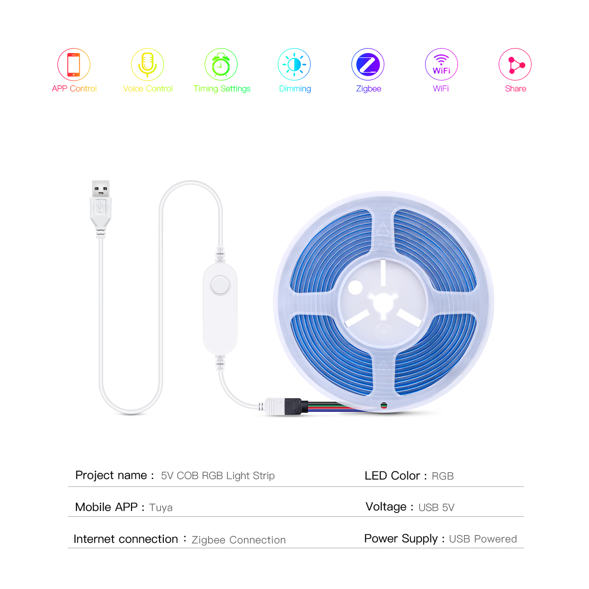 شريط إضاءة LED ذكي بتقنية ZigB - مراجعة Zigbee Coordinator Stick وسعره