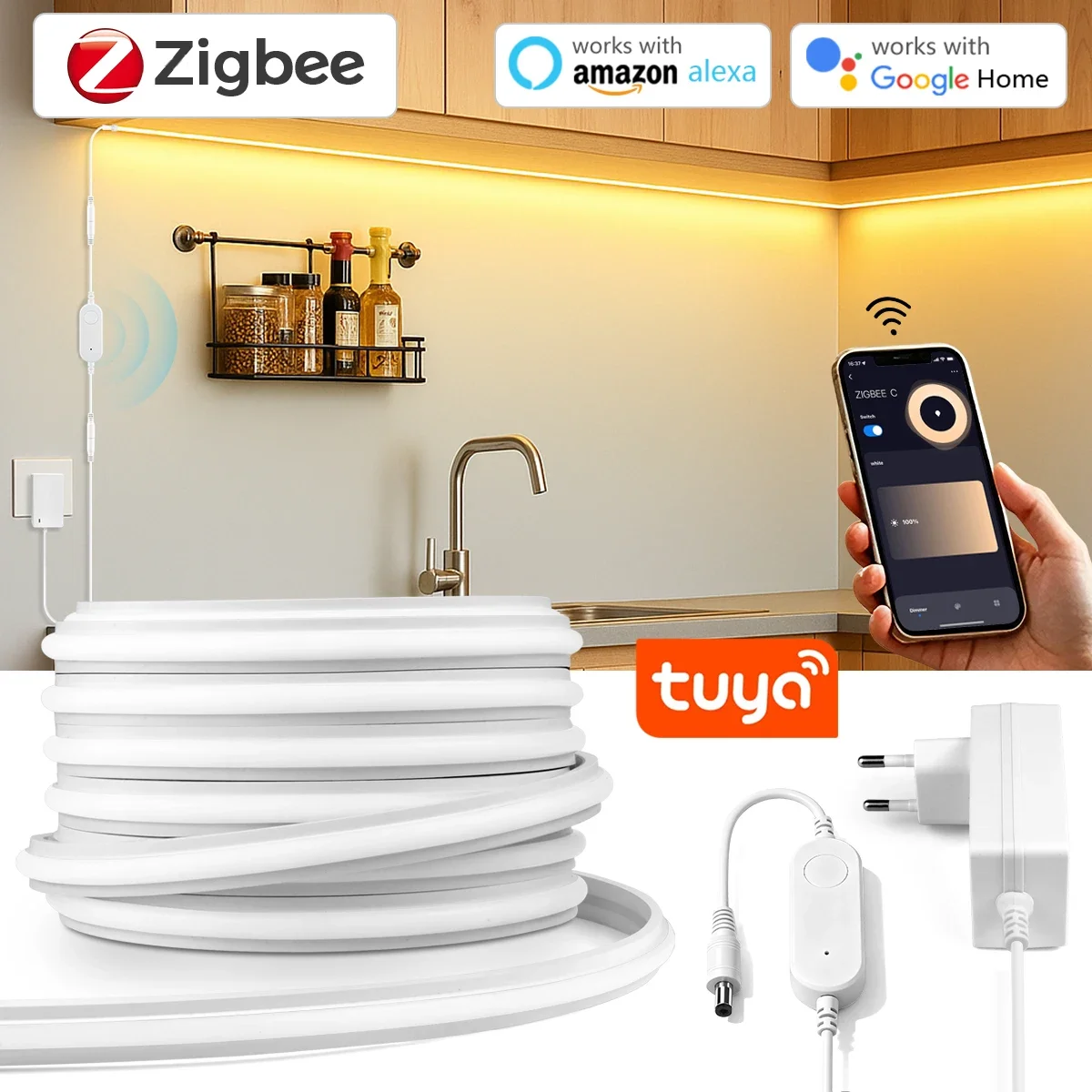 شريط إضاءة LED نيون بتقنية Zig - مراجعة Zigbee Coordinator Stick وسعره