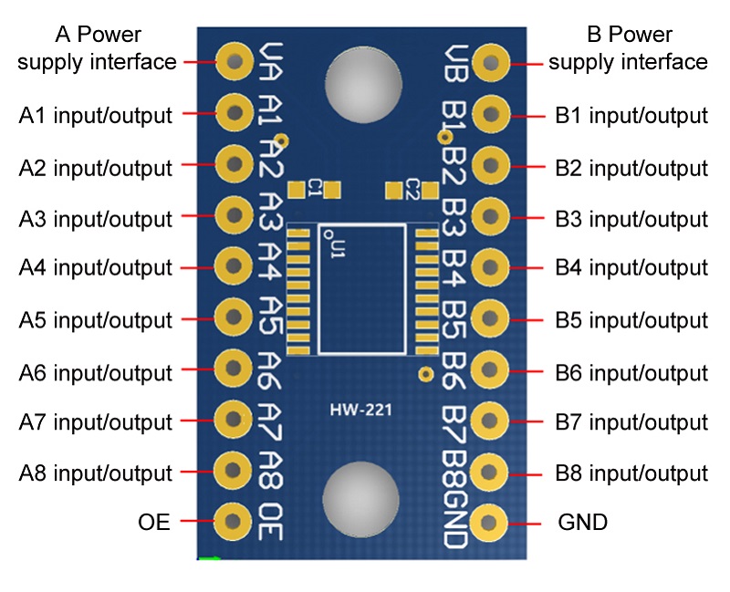 وحدة TXS0108E ذات 8 قنوات ثنائ - مراجعة Level Shifter 3.3V وسعره